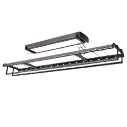 Multifunktionale Decken-Wäscheständer mit automatischer LED-Beleuchtung