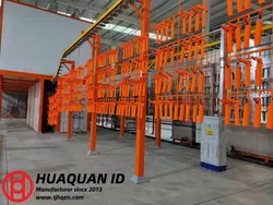 Equipamento de Revestimento em Pó de Mudança Rápida de Cor para Peças Metálicas Industriais Sistema de Linha de Revestimento em Pó Automático