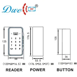 2.4GHz Drahtloser Kartenleser RFID Türzugangskontrollsystem