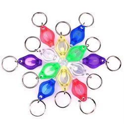 Piccola luce LED portachiavi, anello portachiavi, torcia micro, luce di emergenza