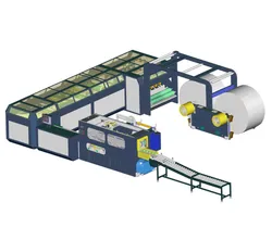 Papiermaschine und Papierverpackungsmaschine, vollautomatische A4 Papierproduktionslinie