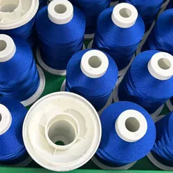 5000m Maßgeschneiderter Polyester-Stickfaden mit Federkern, mehrere Farbausführungen