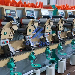 Linha de costura de poliéster de alta tenacidade 210d/4 direto da fábrica em bobinas com base de 6 polegadas