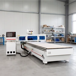 Holzverarbeitungs-CNC-Fräsmaschine mit zwei Arbeitstischen