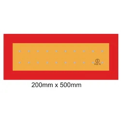 Biển báo phản quang cho xe cộ phía sau