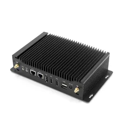 Hystou Embedded Voertuig DDR4 10th Gen High End Rigged Intel Corei3 Fanless Desktop Dual LAN Computer USB3.0 USB2.0 Router Mini PC
