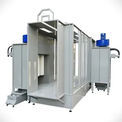 Cabine de Pintura a Pó Automática com Sistema de Recuperação de Pó Filtrado