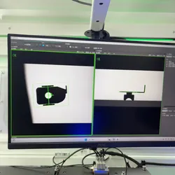 Vollautomatische Ladeglas-Drehteller-Inspektionsmaschine mit vollfarbigem Touchscreen-Steuerungshardware und optischer Sortierausrüstung