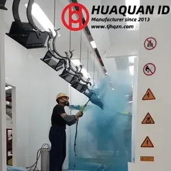 Equipamento de Revestimento em Pó de Mudança Rápida de Cor para Peças Metálicas Industriais Sistema de Linha de Revestimento em Pó Automático