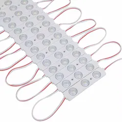 Módulo de Luz LED DC 12V com Lente Módulo de Luz LED Injetado 3LEDs 1.44watt Fabricante Novo Produto para Módulo de Luz Publicitária LED