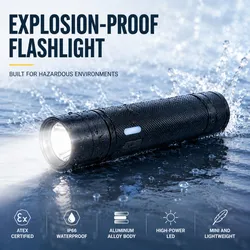 Đèn pin cầm tay mini chống nổ ATEX IP66 3W