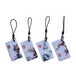 Gute Qualität Rfif 125kHz Em /Mf ID/IC 1K S50 /NFC Epoxidaufkleber-Tag mit Logo-Druck für Zugangskontrollsystem