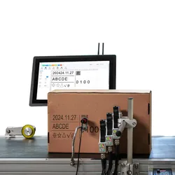 Hochleistungsfähige tragbare Tij-Tintenstrahldruckmaschine für Datencodierung mit mehreren Druckköpfen