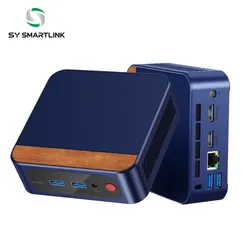 Mini PC de Tamanho Pequeno CPU Intel Série N Múltiplas Interfaces USB RJ45 Computador Mini para Escritório Recepção de Hotel