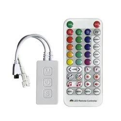 Ws2812b LED-Lichtstreifen Rgbic adressierbare Weihnachtslichterkette mit Sp511e WiFi Smart APP Musik LED-Controller DC5V Kit