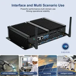 Industrieller lüfterloser Mini-Box-PC kompakter Computer