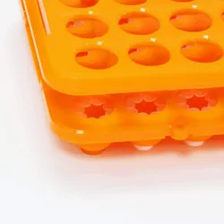 Material PP 50 Suportes para Tubos de Ensaio de Plástico Wells Suporte para Tubos de Ensaio de Plástico 50 Suporte para Tubos de Centrifugação Wells