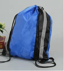 Werbe reflektierender Rucksack mit Kordelzug