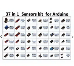 Kit di sensori in offerta da 37 in 1, modulo sensore compatibile con schede Arduino Uno e Mega 2560