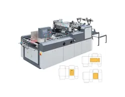 Fensterpatchmaschine, Maschine zum Bekleben von Fenstern und Linienpressen