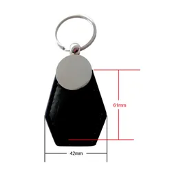 Portachiavi in pelle personalizzato RFID per sistema di controllo accessi
