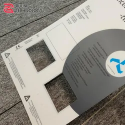 Maßgeschneiderte bedruckte geprägte Fernbedienungsüberlagerung matte Polycarbonat-PC-Panels Aufkleber