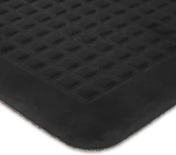 Tapete de cozinha retangular de PVC Textilene com laço, à prova d’água, antiderrapante e antifadiga