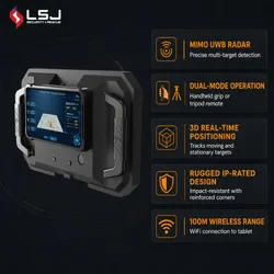 100m Detector de Vida WiFi Radar Ld-Rii Monitoramento Remoto Portátil Resgate