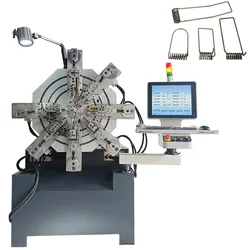 Máquina de formación de resortes de compresión, extensión y torsión sin camisas CNC automática, máquina de formación de alambre