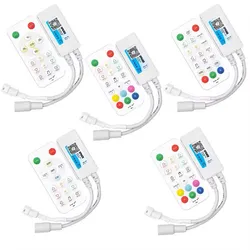 LED-Controller Sp63ae Musik-Controller 2.4G Fernbedienung Bluetooth APP-Steuerung für Spi Dim RGB RGBW CCT Rgbcct Pixel LED-Streifen