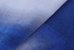 Design de Tapete e Tapetes em Cores Azuis com Mudança Gradual