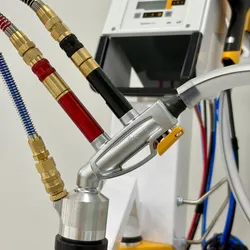 Hochübertragungsrate elektrostatische Pulverbeschichtungsmaschine mit digital einstellbaren Parametern