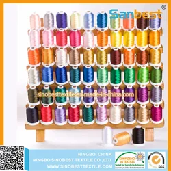 Bunte Polyester-Stickgarn auf Mini-Spule