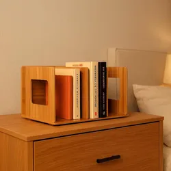 Holz Schreibtisch Bücherregal Buchlagerung Rack Aufbewahrungsbuch Organizer Regal