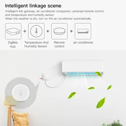Sensore di temperatura e umidità termometro rilevatore controllo remoto interno sensore Zigbee