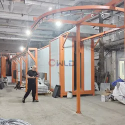 Toz Boyama Makinesi Sprey Boya Kaplama Boyama Hattı Sistemi