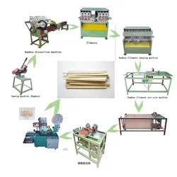 Große multifunktionale Einweg-Holzstäbchen Bambus Zahnstocher Herstellung Maschine Linie