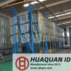 สายการเคลือบผงสำหรับทาสีโปรไฟล์อลูมิเนียม เครื่องเคลือบผง