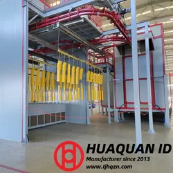 Dây chuyền phun sơn tĩnh điện tự động thay đổi màu nhanh cho bề mặt kim loại thép