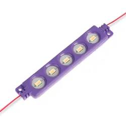Dekoratives Licht SMD5630 Wasserdicht 5 LED-Modul Lila DC 12V Modul LED für Werbeschild Box Auto Van IP65