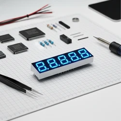 Gemeinsame Kathode 5-Digit Blaue 7-Segment LED-Anzeigemodul