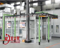 Automatische Pulverbeschichtungsanlage elektrostatische Pulverbeschichtungsstraße Maschine