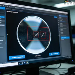 Máquina de Inspección de Defectos Ópticos por IA para Pruebas de Arañazos y Picaduras en Lentes Planas, Esféricas y Asféricas