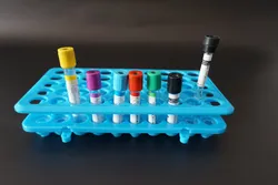 Rak Tabung Uji Plastik Lipat Multi-Guna untuk Laboratorium