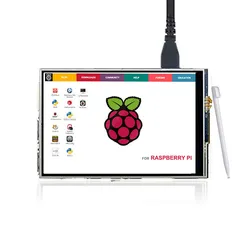 3.5 Zoll Raspberry Pi LCD TFT Touchscreen-Display Rpi 2 B+, R Pi3 mit Stylus