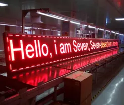 Modul LED Warna Merah Luar Ruangan P10 Tanda Iklan LED Teks 320X160mm