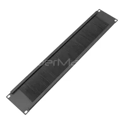 1U 19 Zoll Rack Mount Bürstenpanel Server Rack Kabelmanagementpanel Netzwerk Schrank Kabeleingang Staubdicht Bürstenstreifen Kabeldurchführung Luftstromdichtungsplatte Rack
