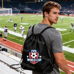 Benutzerdefinierte Logo Spieltag Zugbeutel Trendiger einfarbiger Zugrucksack
