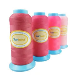 Bunte matte Polyester-Stickgarne für Maschinenstickerei