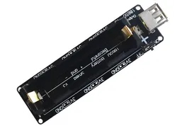 18650 Batteriefach V3 Entwicklungsboard kompatibel mit Raspberry Pi 3 Überlastschutz 5V Micro-USB-Anschluss